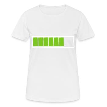 Loading bar - Women's Breathable T-Shirt - white - Front - AI Model Female 172 dark (172cm)