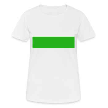 barre verte - T-shirt respirant Femme - blanc - Devant - AI Model Female 172 dark (172cm)