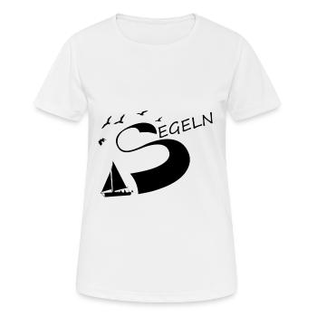 segeln Segeln - Frauen T-Shirt atmungsaktiv - Weiß - Vorne - AI Model Female 172 dark (172cm)
