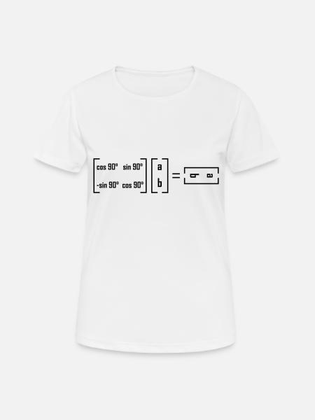 Rotary Matrix - Mathématiques Math Matrix Joke - T-shirt respirant Femme - blanc