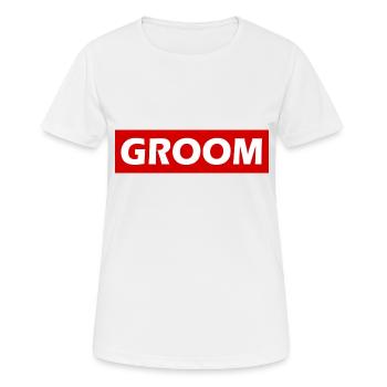 Groom - T-shirt respirant Femme - blanc - Devant - AI Model Female 172 dark (172cm)
