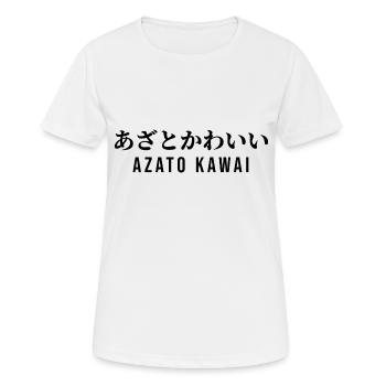 Japonais - T-shirt respirant Femme - blanc - Devant - AI Model Female 172 dark (172cm)
