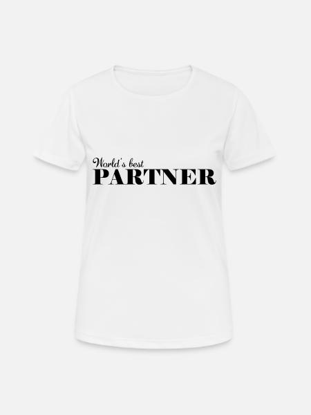 the world's best Partner - Women's Breathable T-Shirt - white