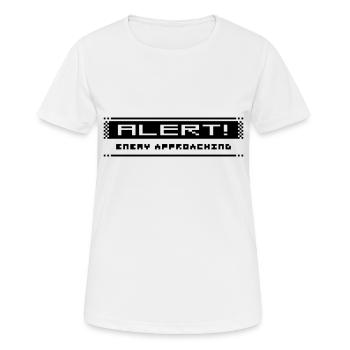 Alarme 8 bits - T-shirt respirant Femme - blanc - Devant - AI Model Female 172 dark (172cm)