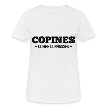 girlfriends as - Women's Breathable T-Shirt - white - Front - AI Model Female 172 dark (172cm)