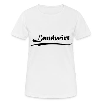 Landwirt - Frauen T-Shirt atmungsaktiv - Weiß - Vorne - AI Model Female 172 dark (172cm)