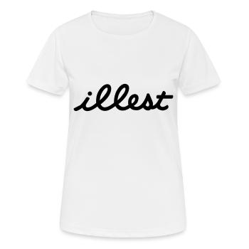 illest - Frauen T-Shirt atmungsaktiv - Weiß - Vorne - AI Model Female 172 dark (172cm)