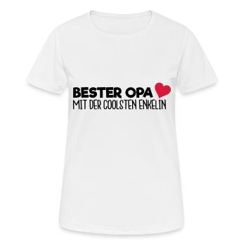Bester Opa - Frauen T-Shirt atmungsaktiv - Weiß - Vorne - AI Model Female 172 dark (172cm)