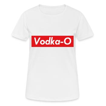 Vodka O - Frauen T-Shirt atmungsaktiv - Weiß - Vorne - AI Model Female 172 dark (172cm)