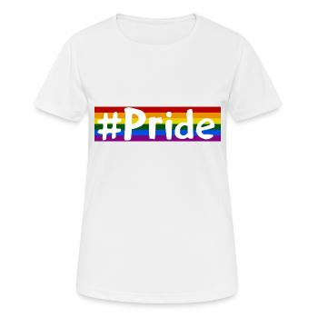 Pride - Frauen T-Shirt atmungsaktiv - Weiß - Vorne - AI Model Female 172 dark (172cm)