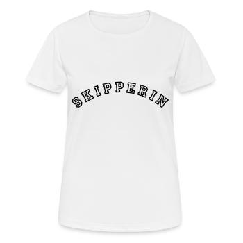 Crew - Skipper Sailing Charter Team - Women's Breathable T-Shirt - white - Front - AI Model Female 172 dark (172cm)