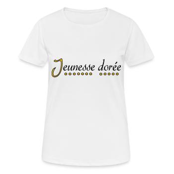 Jeunesse dorée - Frauen T-Shirt atmungsaktiv - Weiß - Vorne - AI Model Female 172 dark (172cm)