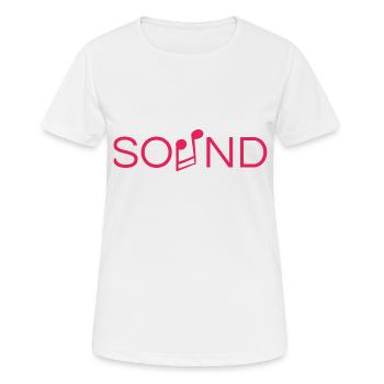 sound les amoureux de la musique - T-shirt respirant Femme - blanc - Devant - AI Model Female 172 dark (172cm)