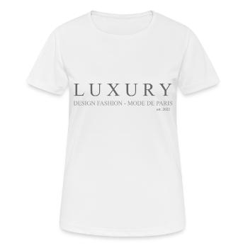 LUXURY DE PARIS - Women's Breathable T-Shirt - white - Front - AI Model Female 172 dark (172cm)