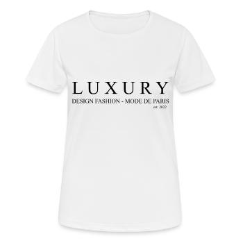 LUXURY DE PARIS - Women's Breathable T-Shirt - white - Front - AI Model Female 172 dark (172cm)