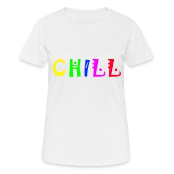 Chill - T-shirt respirant Femme - blanc - Devant - AI Model Female 172 dark (172cm)