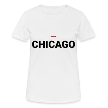 CHICAGO - T-shirt respirant Femme - blanc - Devant - AI Model Female 172 dark (172cm)