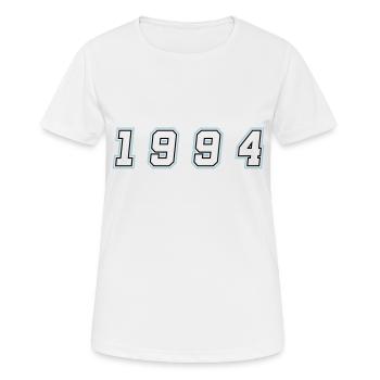 1994 Year Number - Women's Breathable T-Shirt - white - Front - AI Model Female 172 dark (172cm)