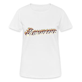 amoureux vintage - T-shirt respirant Femme - blanc - Devant - AI Model Female 172 dark (172cm)