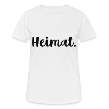 Heimat - Frauen T-Shirt atmungsaktiv - Weiß - Vorne - AI Model Female 172 dark (172cm)