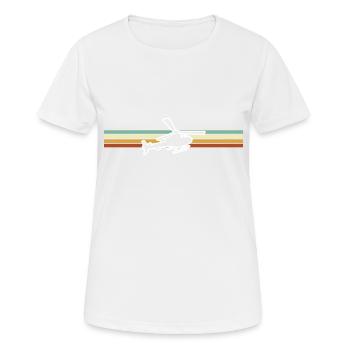 Hubschrauber Helikopter Retro - Frauen T-Shirt atmungsaktiv - Weiß - Vorne - AI Model Female 172 dark (172cm)