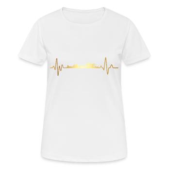 Battement de cœur Égypte - T-shirt respirant Femme - blanc - Devant - AI Model Female 172 dark (172cm)