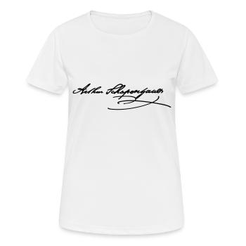 Arthur Schopenhauer - Frauen T-Shirt atmungsaktiv - Weiß - Vorne - AI Model Female 172 dark (172cm)