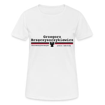 Grzegorz B. - Women's Breathable T-Shirt - white - Front - AI Model Female 172 dark (172cm)