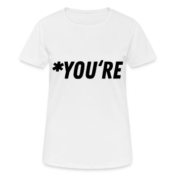 Grammaire Grammaire Cadeau Cadeau Idée - T-shirt respirant Femme - blanc - Devant - AI Model Female 172 dark (172cm)