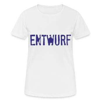 Entwurf Stempel Büro Verwaltung Geschenk - Frauen T-Shirt atmungsaktiv - Weiß - Vorne - AI Model Female 172 dark (172cm)