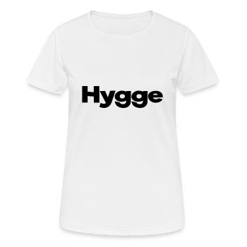 Hygge hoo ga thé confortable joyeux fente danoise - T-shirt respirant Femme - blanc - Devant - AI Model Female 172 dark (172cm)