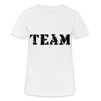 Team, 5 Sterne, Sieger, Gewinner, Teamsport, Beste - Frauen T-Shirt atmungsaktiv - Weiß - Vorne - AI Model Female 172 dark (172cm)