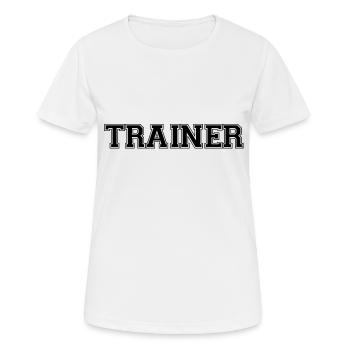 Trainer - Women's Breathable T-Shirt - white - Front - AI Model Female 172 dark (172cm)