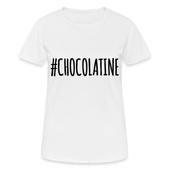 #CHOCOLATINE - Women's Breathable T-Shirt - white - Front - AI Model Female 172 dark (172cm)