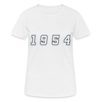 1954 Year Number - Women's Breathable T-Shirt - white - Front - AI Model Female 172 dark (172cm)