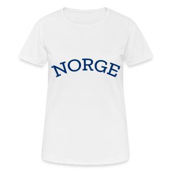 Norway - Norge - Norwegen - Scandinavia - Women's Breathable T-Shirt - white - Front - AI Model Female 172 dark (172cm)