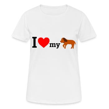 hundeliebe - Frauen T-Shirt atmungsaktiv - Weiß - Vorne - AI Model Female 172 dark (172cm)