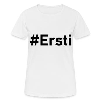 Ersti schwarz / Motiv für Erstsemester / Studenten - Frauen T-Shirt atmungsaktiv - Weiß - Vorne - AI Model Female 172 dark (172cm)