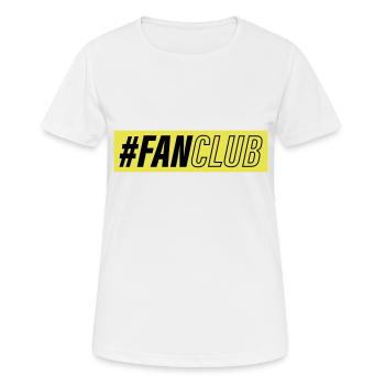 Fan Club Verein - Frauen T-Shirt atmungsaktiv - Weiß - Vorne - AI Model Female 172 dark (172cm)