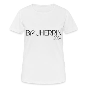 Bauherrin - Frauen T-Shirt atmungsaktiv - Weiß - Vorne - AI Model Female 172 dark (172cm)
