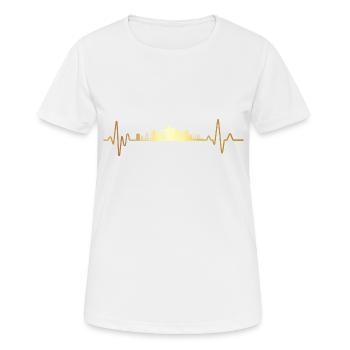 Battement de cœur kansas - T-shirt respirant Femme - blanc - Devant - AI Model Female 172 dark (172cm)