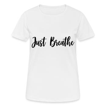 JUSTE RESPIRER - T-shirt respirant Femme - blanc - Devant - AI Model Female 172 dark (172cm)