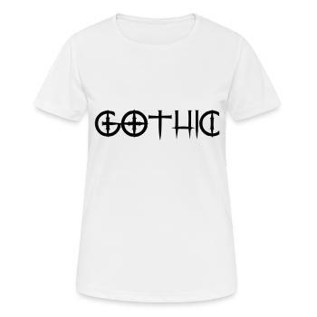 gothic - Women's Breathable T-Shirt - white - Front - AI Model Female 172 dark (172cm)