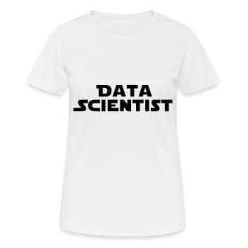 Data Scientist - Frauen T-Shirt atmungsaktiv - Weiß - Vorne - AI Model Female 172 dark (172cm)