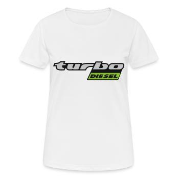 Turbo Diesel - Late - Women's Breathable T-Shirt - white - Front - AI Model Female 172 dark (172cm)