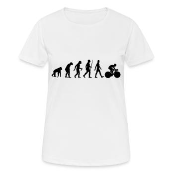 Conduite de vélo - T-shirt respirant Femme - blanc - Devant - AI Model Female 172 dark (172cm)