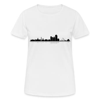 Skyline - Buenos Aires - Frauen T-Shirt atmungsaktiv - Weiß - Vorne - AI Model Female 172 dark (172cm)