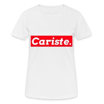 cariste rectangle rouge - T-shirt respirant Femme - blanc - Devant - AI Model Female 172 dark (172cm)