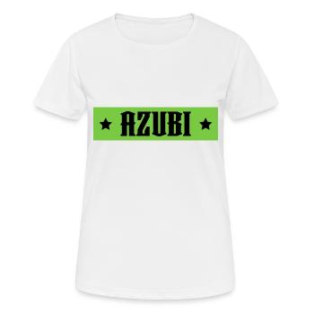 AZUBI gruen tshirt - Frauen T-Shirt atmungsaktiv - Weiß - Vorne - AI Model Female 172 dark (172cm)