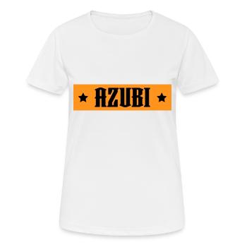 AZUBI orange tshirt - Frauen T-Shirt atmungsaktiv - Weiß - Vorne - AI Model Female 172 dark (172cm)